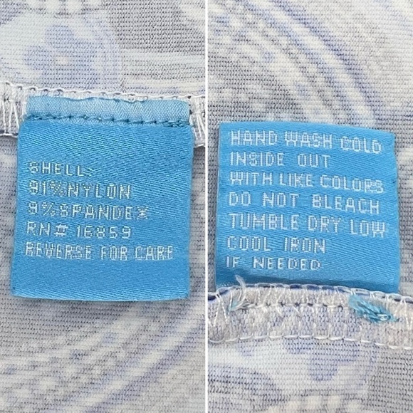 J.McLaughlin Casey Dress Size XS Paisley & Stripes Blue White Above the Knee EUC - Picture 5 of 8